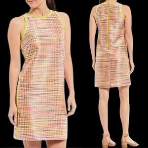 NWT Alex Marie Multicolored Ryan Corded Jacquard Mini Shift Dress Size 8